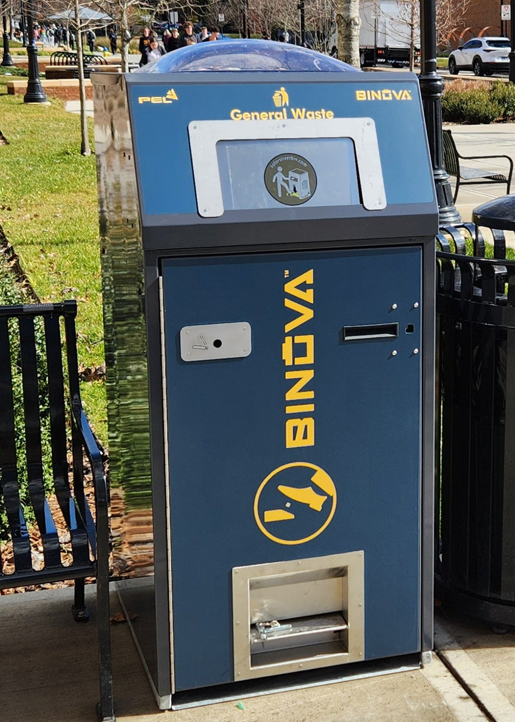 Solar Compactor on Univ. Campus
